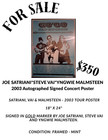 G3 -satriani vai malmsteen 2003 Rare Gold Signed Tour Concert Poster Free Ship g