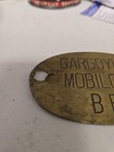 1930s Gargoyle Mobiloil Brass Tag