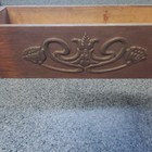 Singer Sewing Machine Antique Wood Drawer Ornate Storage Craft Project Rt Side