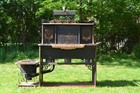 Antique 19th Century Victorian Cast Iron Brass Stove Ornate Scrollwork Fine Art