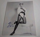 Angie Dickinson Signed Autographed B w Pinup Photo 10 x13 