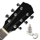 Acoustic Guitar String Tuning Pegs Tuners Machine Heads Keys Chrome 3x3 Silver