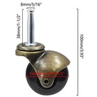Luomorgo Ball Caster Wheels For Furniture  Set Of 4 Vintage  Assorted Sizes