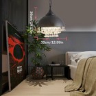 E27 Vintage Industrial Crystal Ceiling Lamp Rustic Chandelier Loft Pendant Light