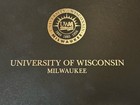 University Of Wisconsin-milwaukee Uwm Diploma certificate Holder Black Crest   