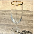 Elegant Gold Rim Champagne Flutes 9 25  Tall Vintage Toasting Glasses-set Of 8