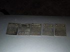 Vintage Schlitz Beer Brewery Employee Id Badge Pin Lot Of Five  Used With Patina