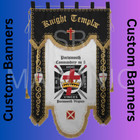 Masonic Regalia Knight Templar Custom Made Best Quality Hand Embroidered Banners