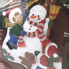 2003 Bucilla Felt Christmas Stocking Kit   Playdate 84952   Building A Snowman