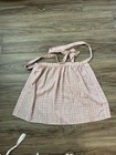 Set Of 3 Vintage Aprons Cotton Ties In Back