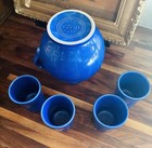 Fiesta Carafe And 4 Tumblers Sapphire Iob