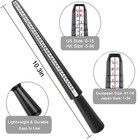 Accmor Ring Sizer Measuring Tool Set  Black Mandrel  Guage  White Blet