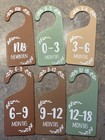 Baby Closet Dividers For Clothes Organizer - Wooden Double-sided - 6 Pieces
