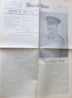 1946 Russia Newspapers Moscow News  Stalin Era  Order Of Tankists  Day
