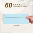 60 X Light Blue  10 Business Envelopes Letter Size Envelopes