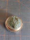 2006 Estee Lauder Solid Perfume Compact Youth Dew Green Lady Profile Cameo Rare