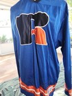 Russell Athletic Size Medium Long Sleeve Hockey Jersey Mesh Cobalt Blue 
