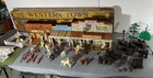 Vintage Marx Western Town  Buildings W box   Accessories Lot 1950 s