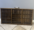 Vtg Hamilton Wooden Printer Type Drawer Tray With Metal Printing Letter Blocks