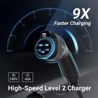 Tera Q8 Pro Ev Wall Charger W Adapter For Tesla L2 40a 240v 20ft Cable  5686d1h
