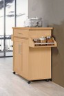 Rolling Kitchen Island Trolley Cart Storage Cabinet With Spice Rack Towel Holder