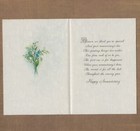 Nice Vintage 70s 80s Anniversary Card From Both Of Us  Blue Bells By Ambassador