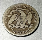 1876 Seated Liberty Half Dollar 90  Silver Us Type Centennial  Coin