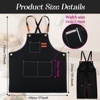  mandiles Contra El Agua Delantal De Chef Para Cocina Mujer Hombre Multiuso   