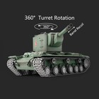 Henglong 1 16 7 0 Soviet Kv-2 3949 Ir Bb Rtr Rc Tank Barrel Recoil Metal Wheels