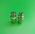  2 Pcs  Pal iec Male To Rca Female Connector - Usa Seller 