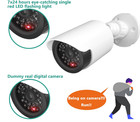 2pack Dummy Fake Camera Surveillance Security Cctv Dome Indoor Outdoor Led Light