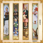 4pcs Haunted Mansion Stretching Portraits Outdoor Halloween Decoration     