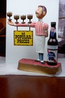 Vintage 1960 s Pabst Blue Ribbon Metal Bartender Guy Display Statue Figurine
