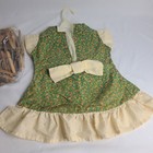 Vintage Clothes Pin Bag Handmade Childs Dress Style With Wooden Clothespins Mcm