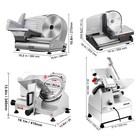 Commercial 7 5  8  10  12  Electric Meat Slicer Blade Deli Food Cutter