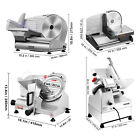 Vevor Commercial 7 5  8  10  12  Electric Meat Slicer Blade Deli Food Cutter