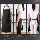 Waterproof Men Women Adjustable Bib Apron With 3 Pockets Kitchen Cooking Apron