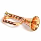 Military  Scout  Cavalry Brass  Copper Bugle Horn Vintage British Army Repro 