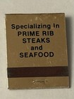 Tiffany   s Restaurant Lounge Full Matchbook Prime Rib Steak Seafood York Pa Penn