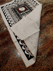 Fiji Linen South Pacific Tribal Masi Pattern Hand Towel Wall Decor Souvenier
