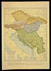Pre Wwii Southeastern Europe Map Austria Czechoslovakia Hungary Yugoslavia