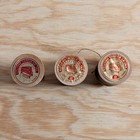 Vintage Holland Thread Co Pure Dye Machine Silk Thread Wood Spools Lot Of 3