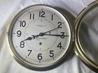 Rare Chelsea 8 1 2    Air Force Clock  Brass Hinged Case  Nice Shape 