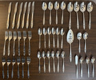 Oneida Community Stainless Flatware Lot Of 45 Forks  Knives  Spoons   Extras