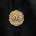  1797  U s  Frigate Constellation Struck W  Parts Of The Ship Coin Medal Bronze