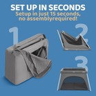 Travel Crib With Comfy Mattress  Lightweight Portable Crib Requires No Assemb   