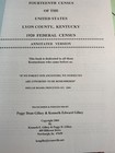 1920 U s  Federal Census - Lyon County  Kentucky - Transcribed And Indexed 2004
