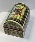 Persian Khatam Yakhchal Decor Jewelry Box Lined Esleemee Treasure Box - Vintage