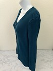 Women s Petite Simply Vera Wang Blue Button Front Cardigan Large Petite Pl A1