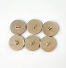 Stamped Lot Of 6 Designer Black And Gold Button 20mm